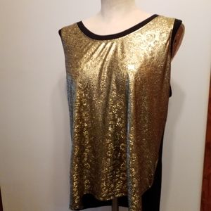 Kenneth Cole Gold Blouse Shirt